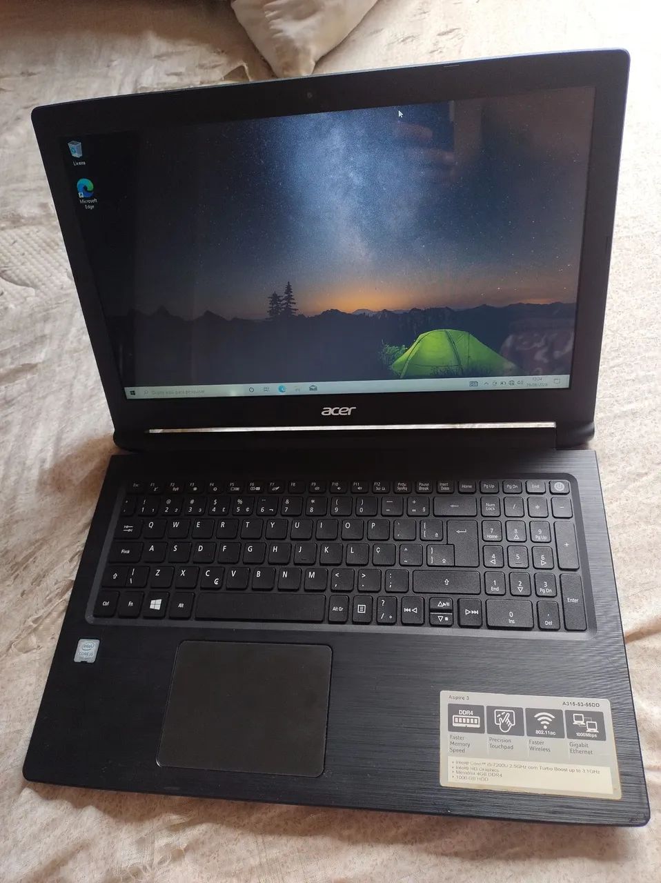 Notebook Acer i5 7 Ger SSD tudo funcionando  - Foto 2
