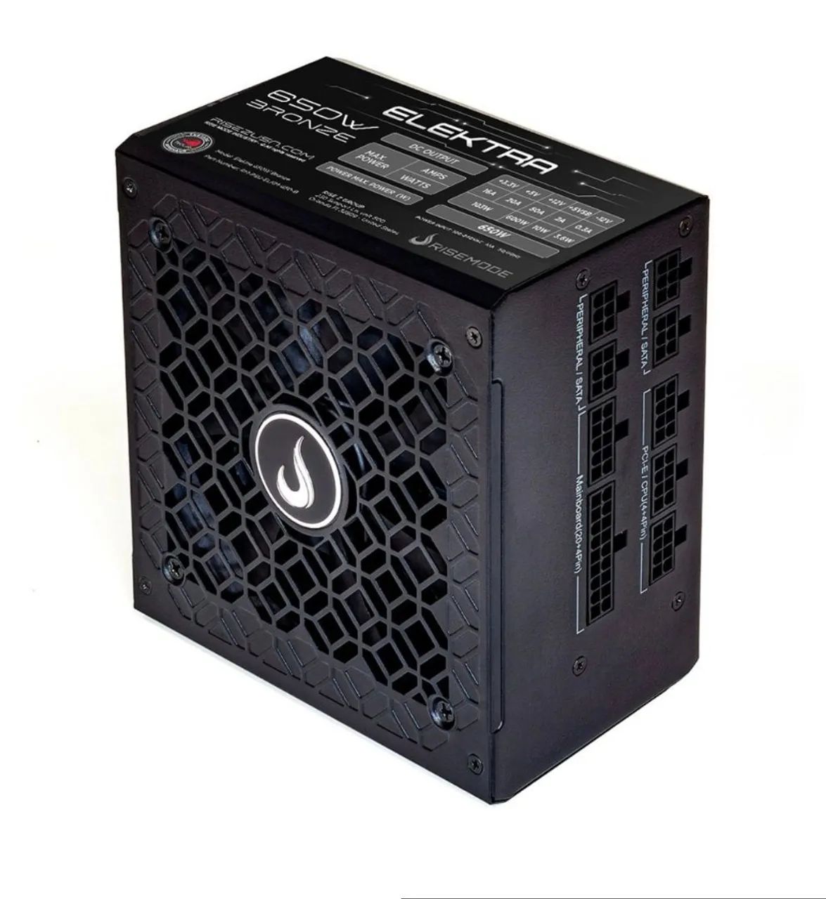 FONTE 650W 80 PLUS BRONZE RISE MODE ELÉKTRA - NOVA LACRADA  - Foto 5