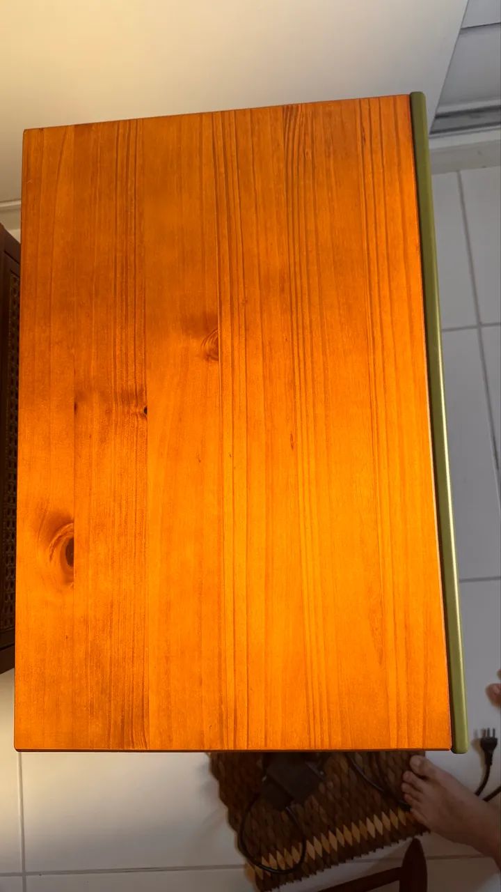 Mesa de cabeceira madeira verde  - Foto 3