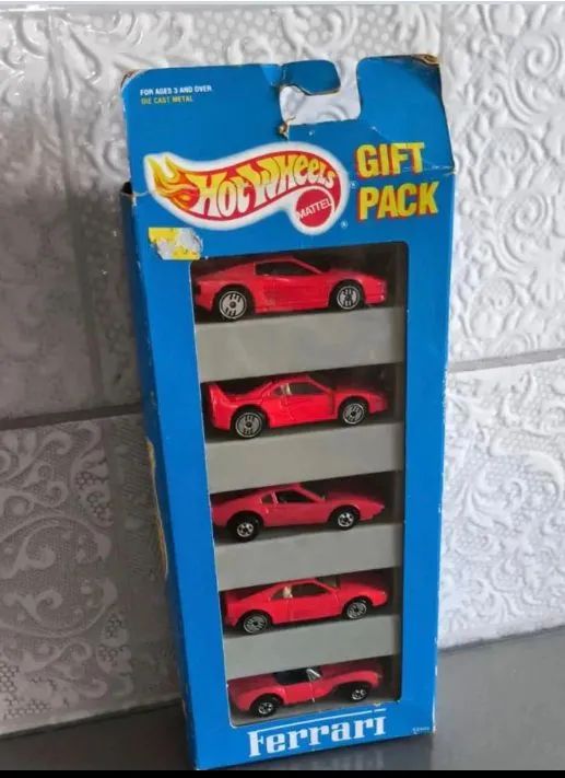 Hot Wheels FERRARI Todo Vermelho 12405 1993 F40 348 308 250 5 miniaturas