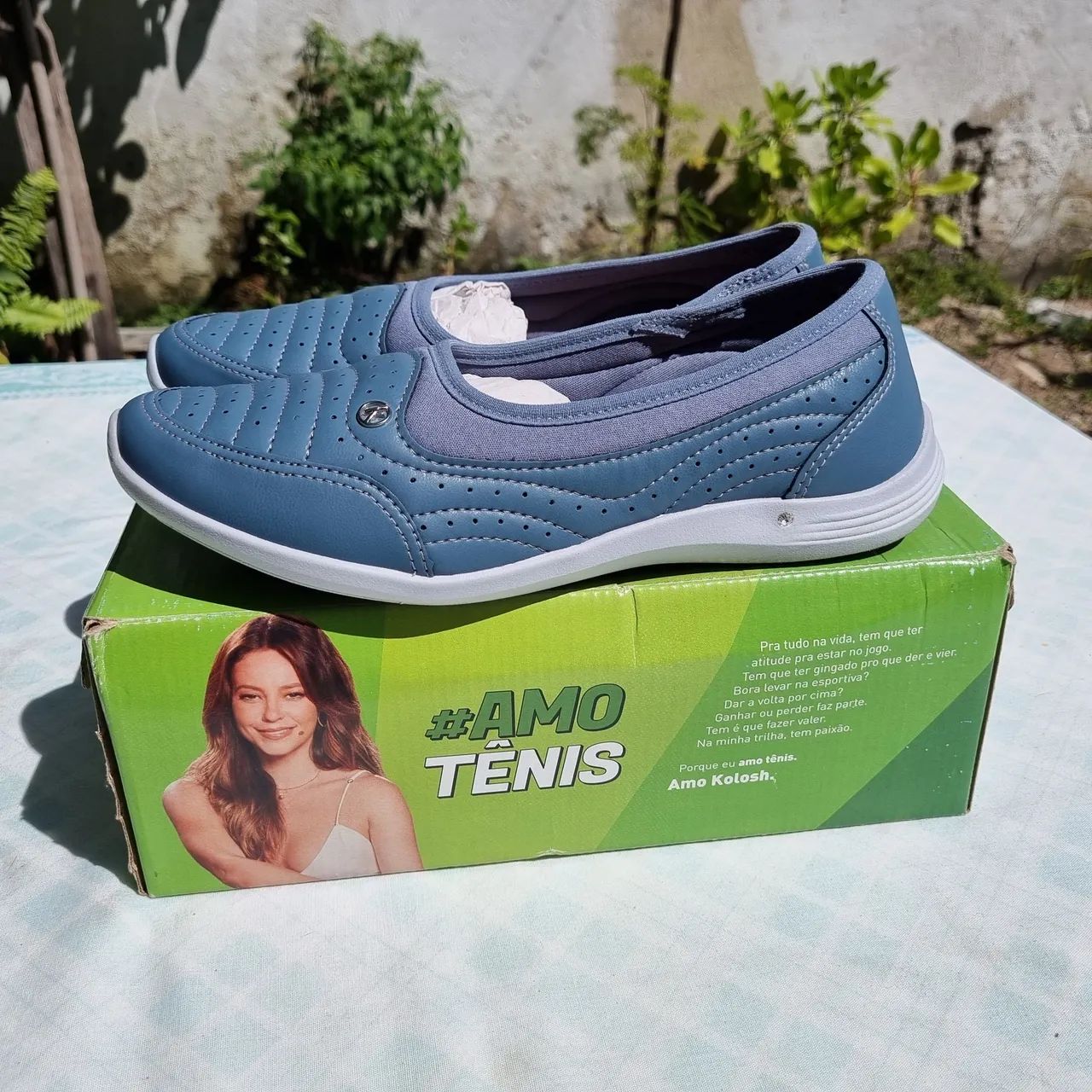Sapato Tênis Azul n38