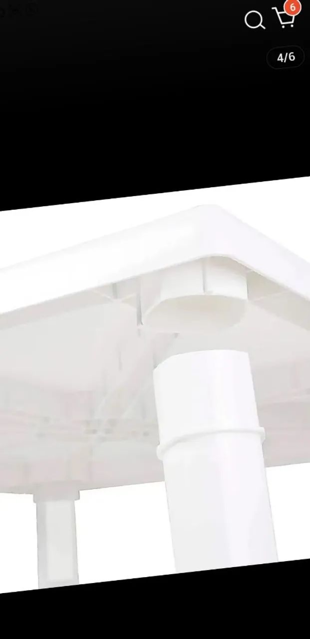 Mesa com 4 cadeiras de plástico  - Foto 3