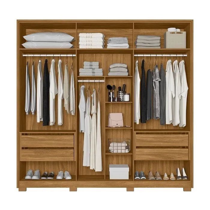 Guarda roupa 4 gaveta 2 portas com vidro Novo a pronta entrega Novo a pronta entrega  - Foto 3