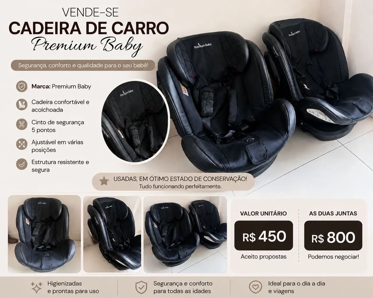 Cadeira de carro para criança 