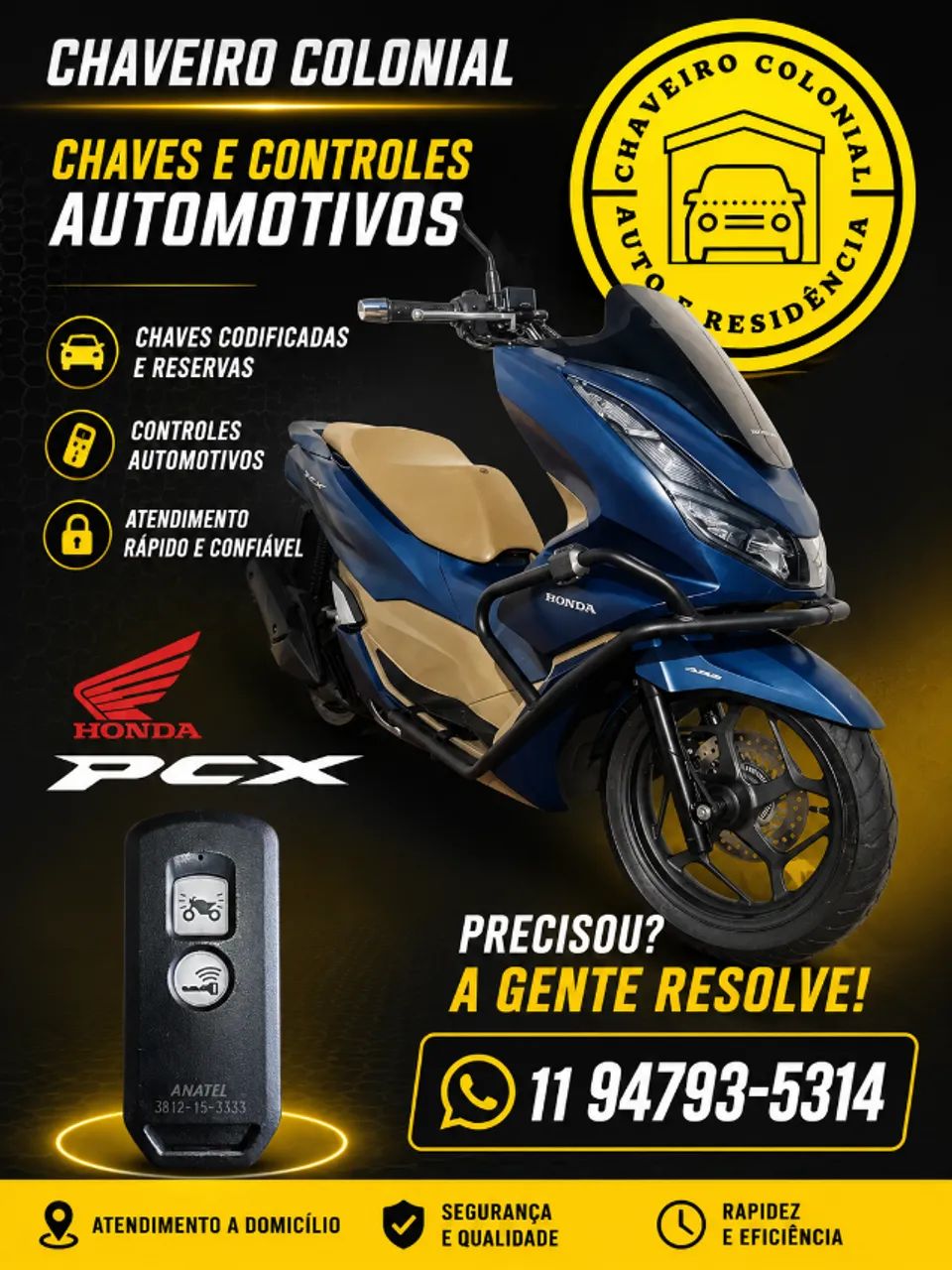 Chave SENSOR HONDA