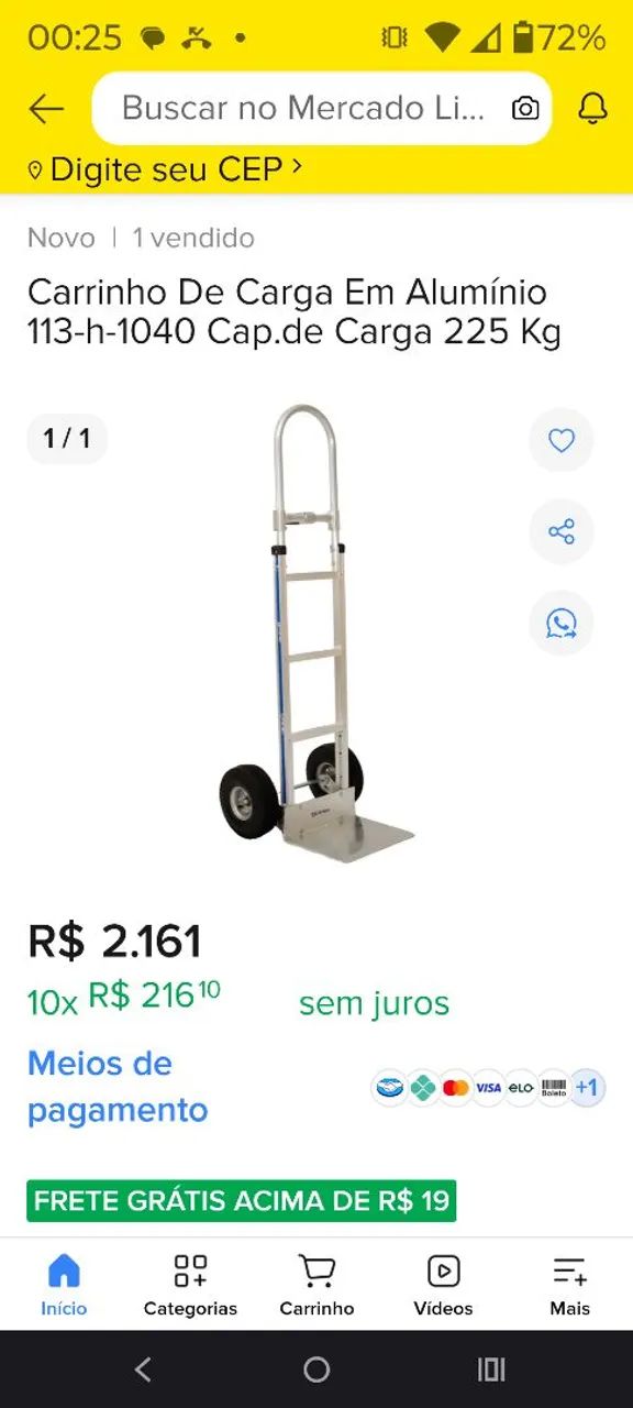 Carrinho de carga 