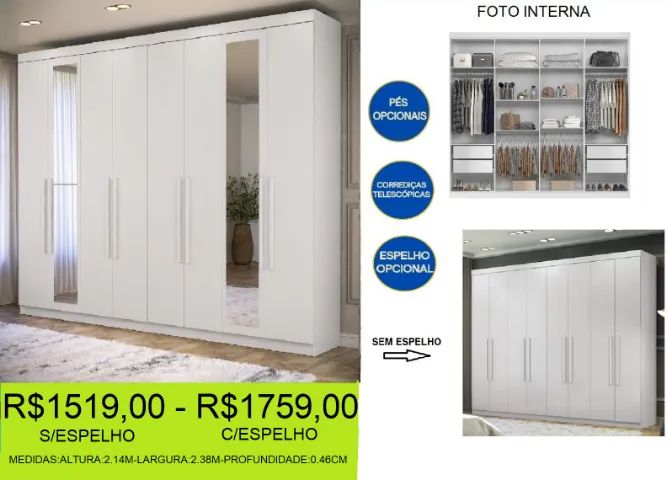 roupeiro - diversas cores  -amplo -compre e retire hoje mesmo 