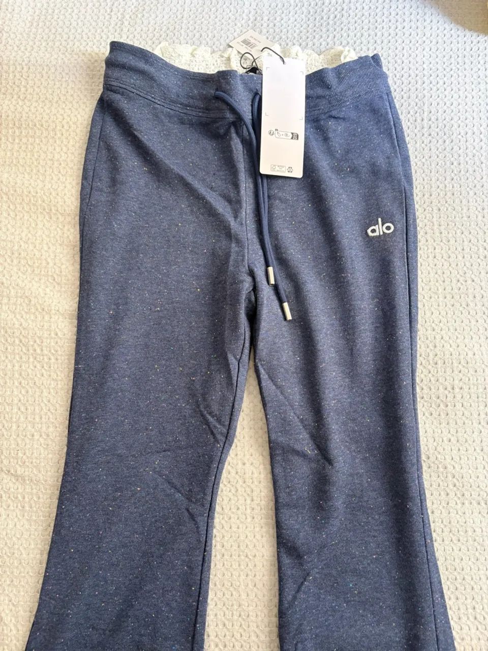 Calça de malha ALO cor azul 