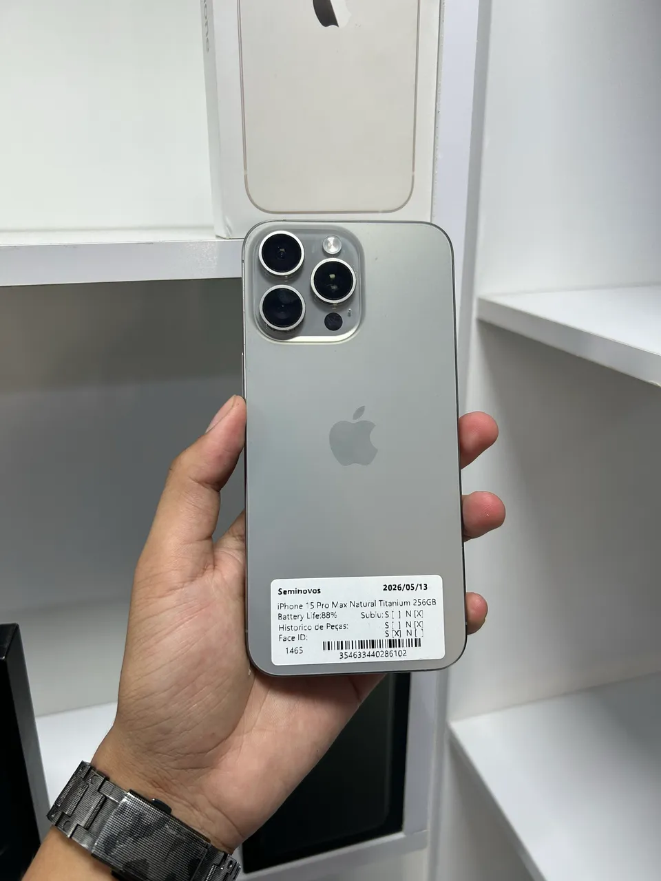 iPhone 15 Pro Max 256GB Natural Todo Original - Celulares e