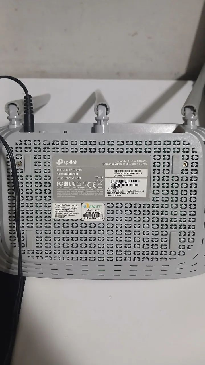 ROTADOR TP-LINK ARCHER C20 AC750 USADO - Foto 4