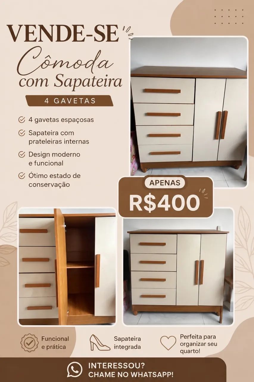 Cômoda usada 