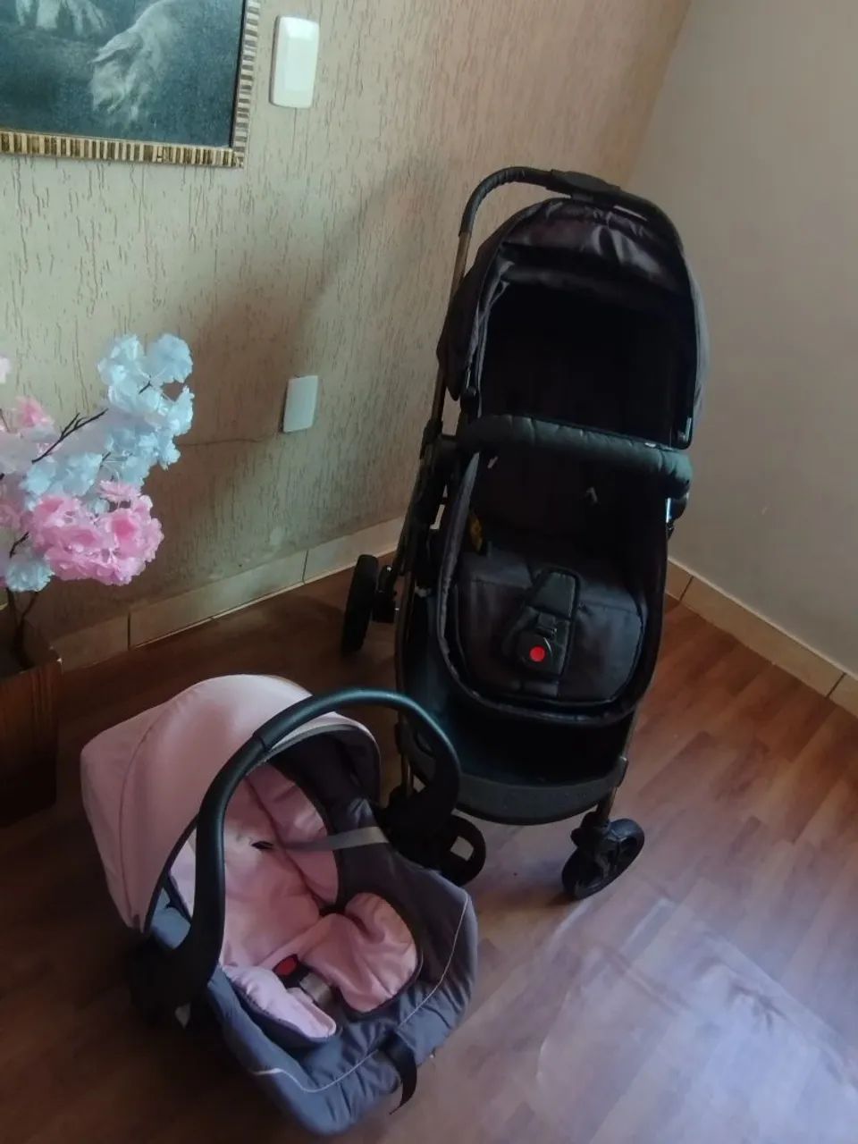 Carrinho Moisés ( acopla bebê conforto  - Foto 3