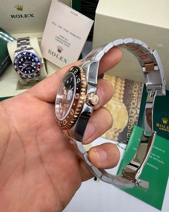 Relógio ROLEX GMT MASTER II ROOT BEER MISTO (AUTOMÁTICO) - Foto 5