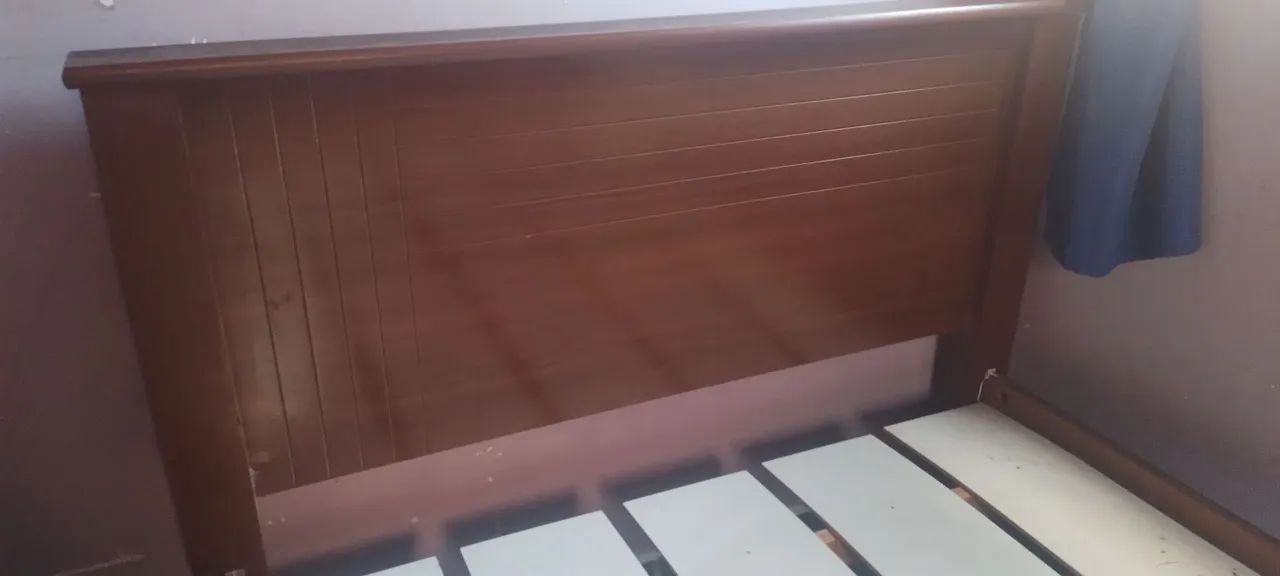 Cama casal Base para colchão com cabeceira