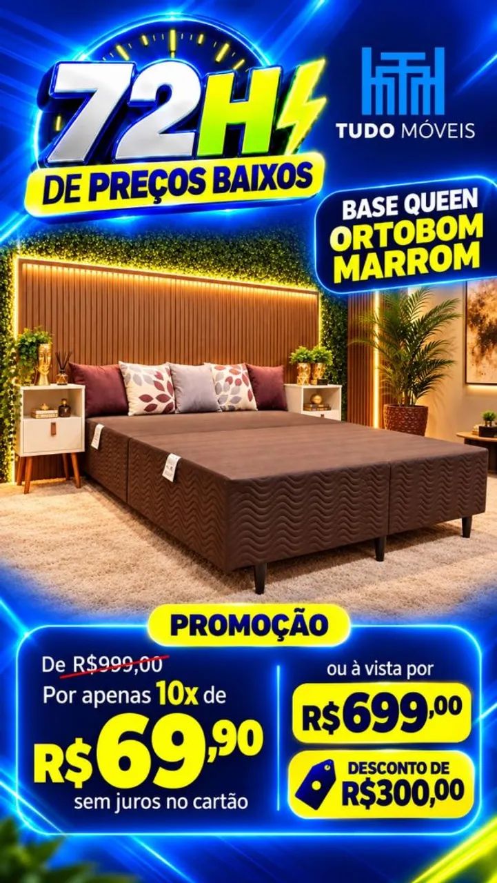 Base Queem Ortobom Marron