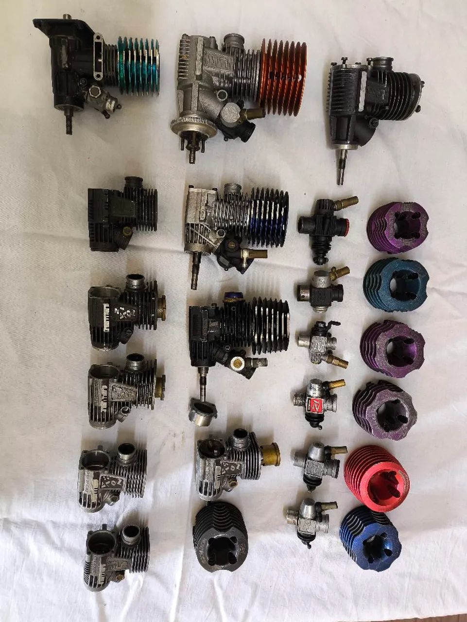 Lote peças motores Nitro Pro alta performance automodelo 