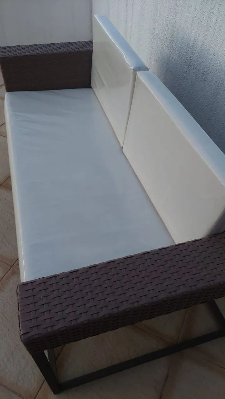Sofá área externa 3 lugares em Vime - Foto 2