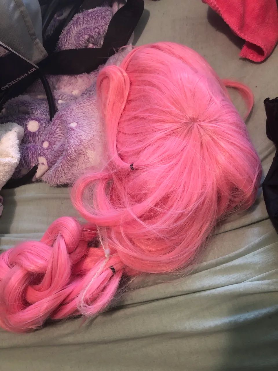 Peruca rosa (para cosplay e afins)  - Foto 4