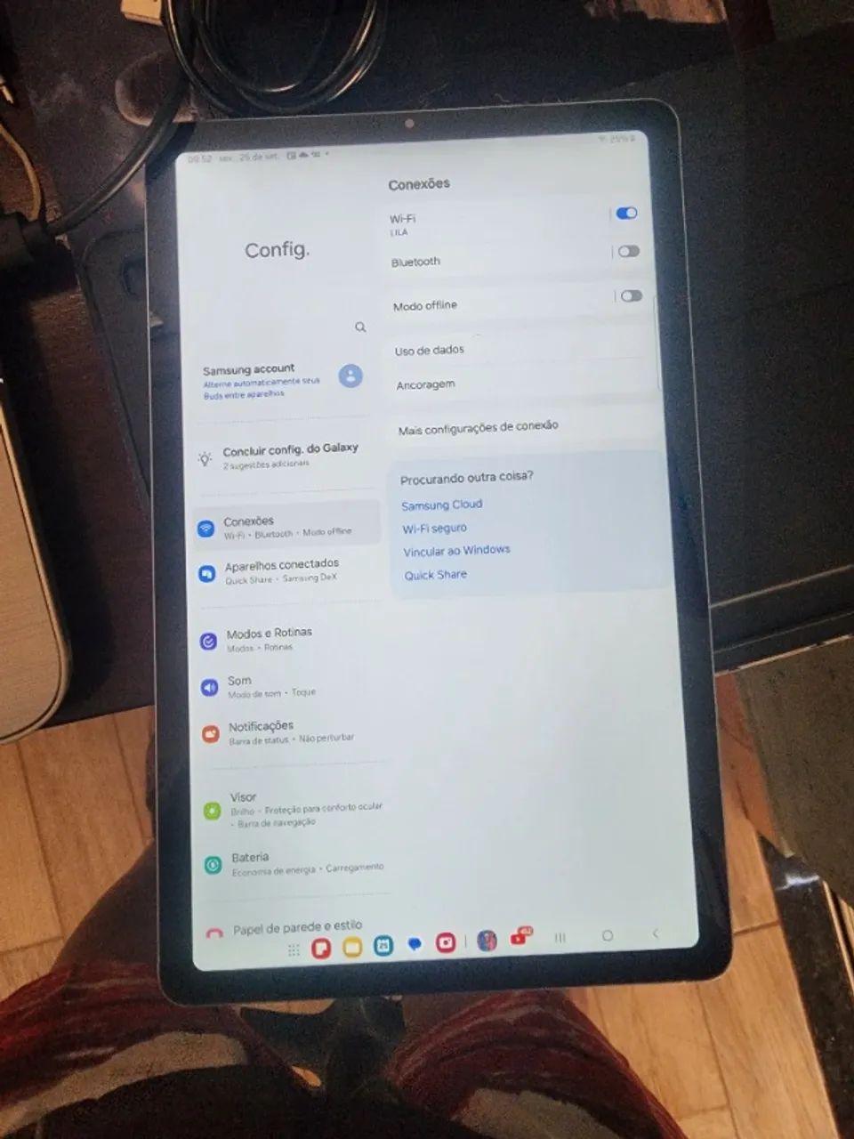 Tablet Samssung S6 lite 64gb bem novo.