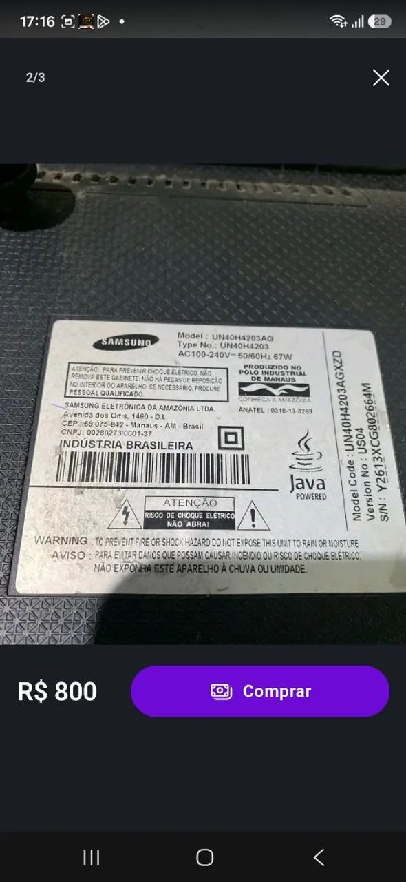 Tv smart 40 Samsung 