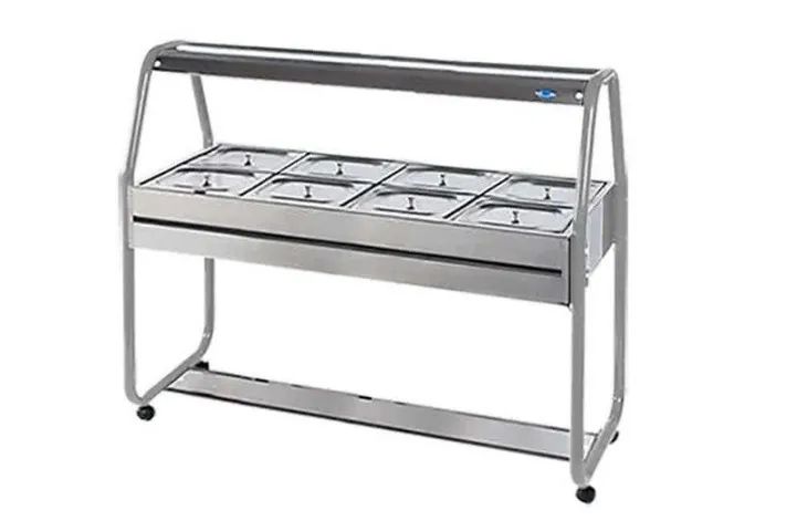 Buffet Self Service Carro Térmico 8 Cubas Quentes Inox - IBET