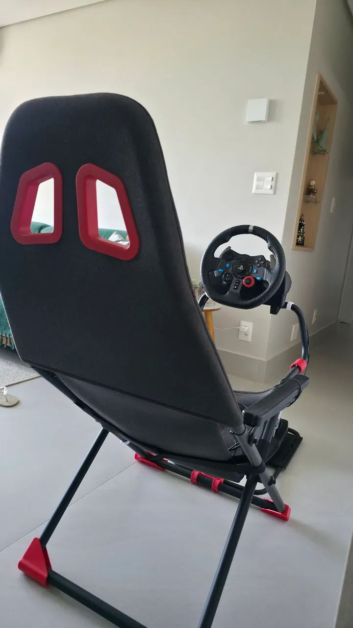 Cockpit para Sim Racing + Logitech G29 + Câmbio (Completo) - Foto 6
