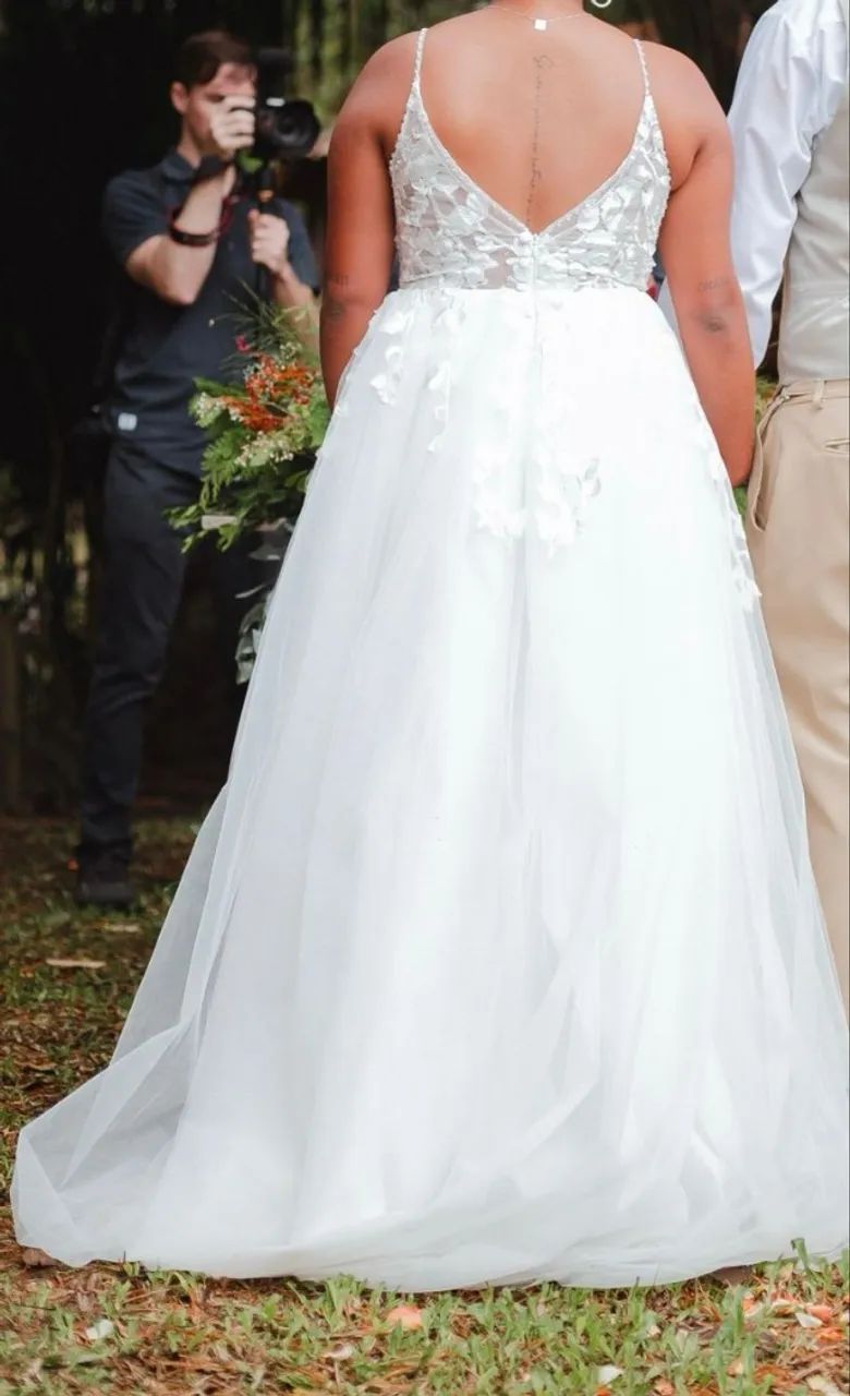 VESTIDO DE NOIVA EM TULE - Foto 2