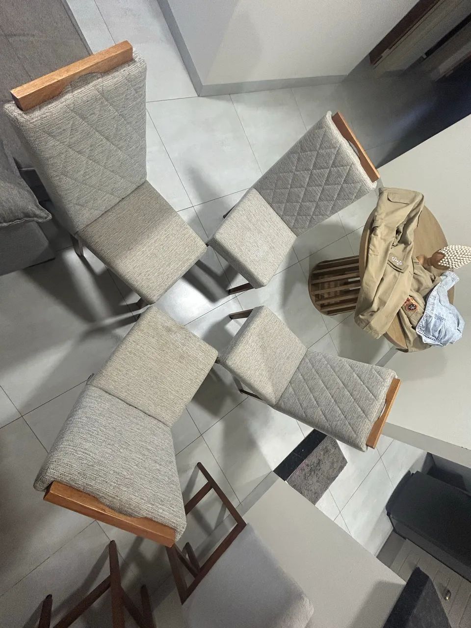 Conjunto com 4 cadeiras para mesa de jantar - Foto 2