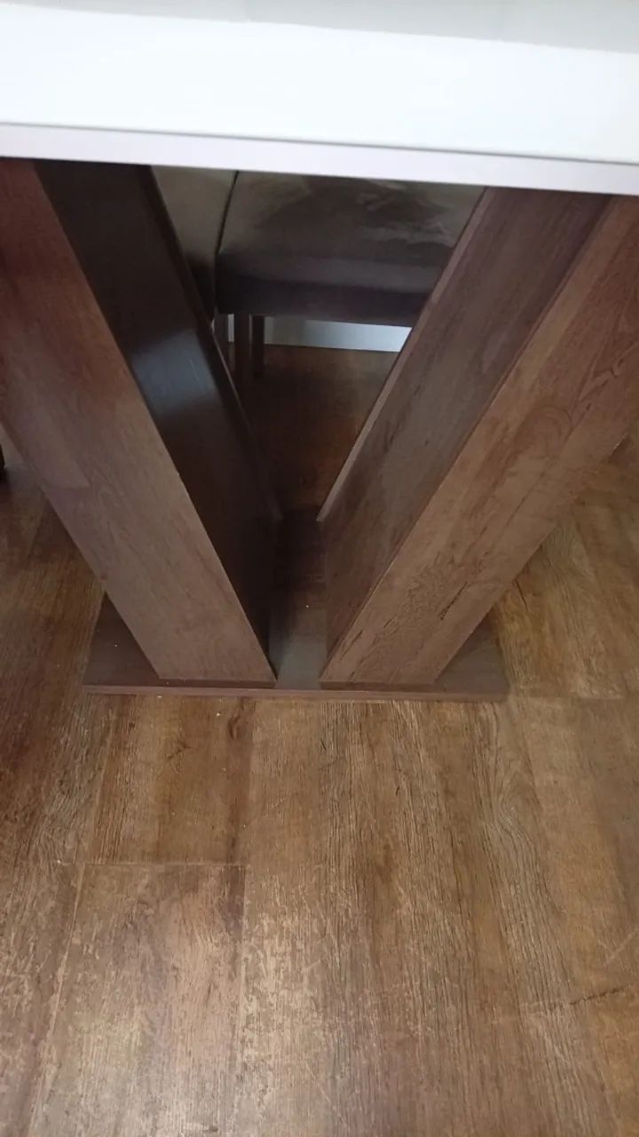Mesa de Jantar 6 lugares com Tampo de Vidro  - Foto 4