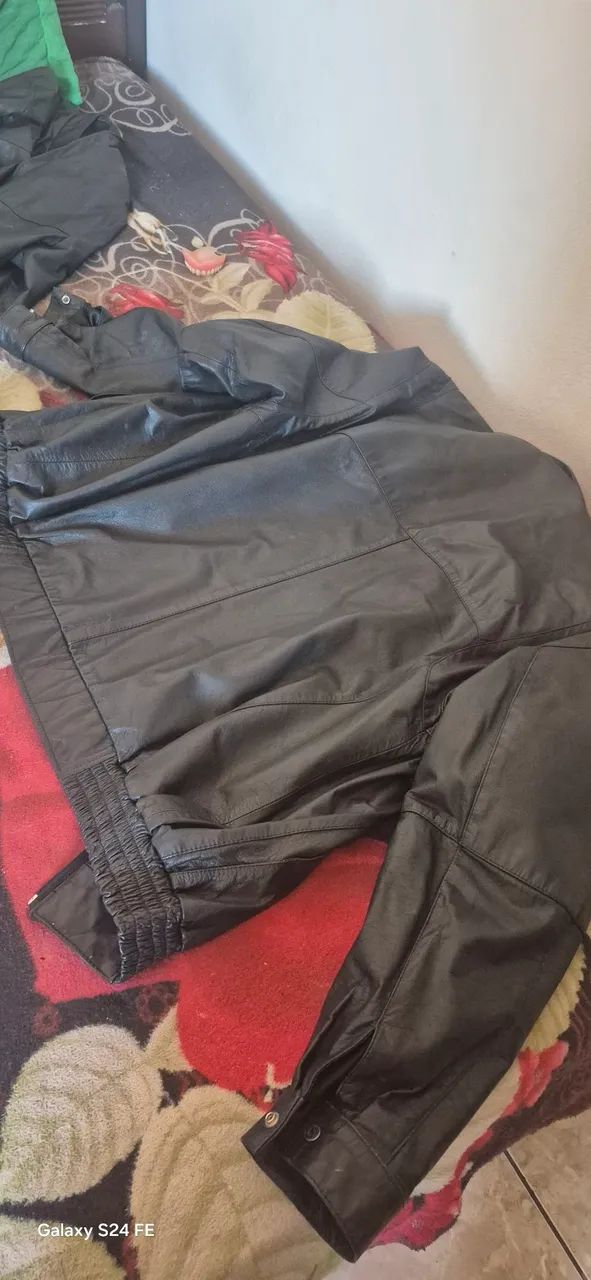 Jaqueta de couro legítimo forrada - Foto 3