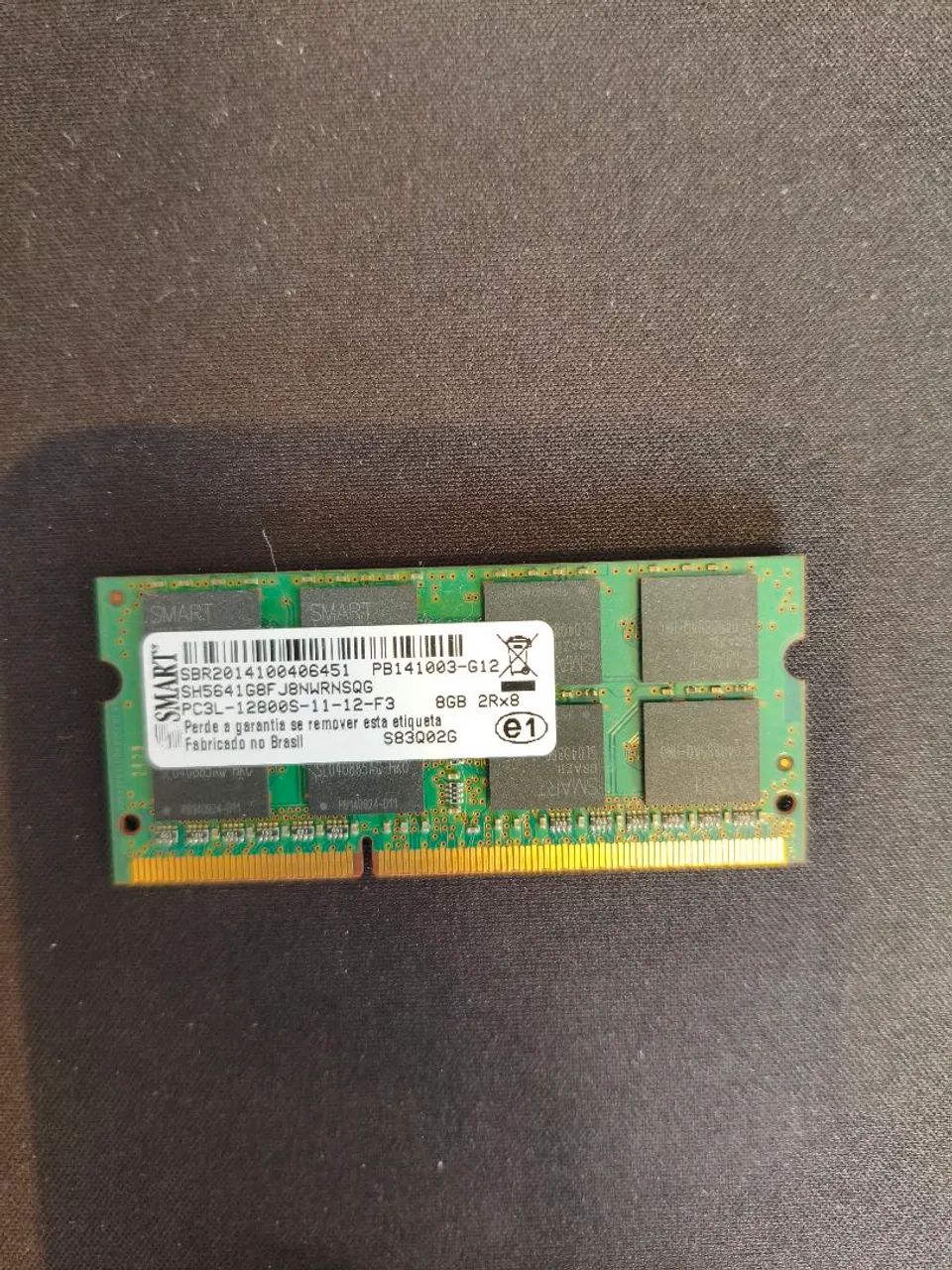 Memória RAM 8GB para Notebook DDR3L