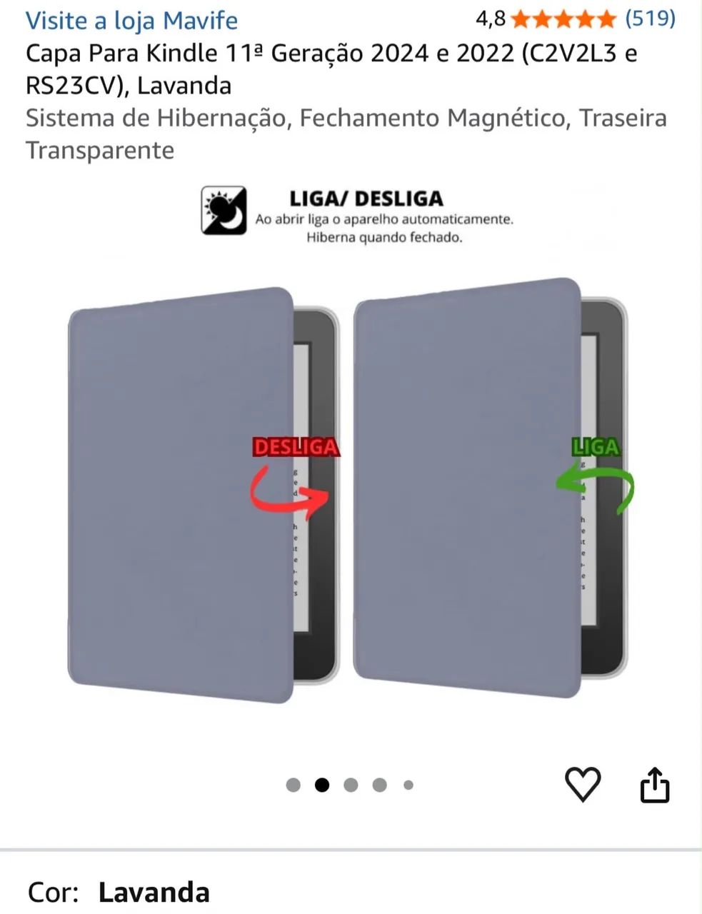 Capa magnética Kindle básico  - Foto 2