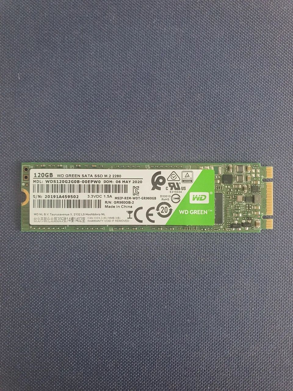 SSD SATA WD GREEN 120G
