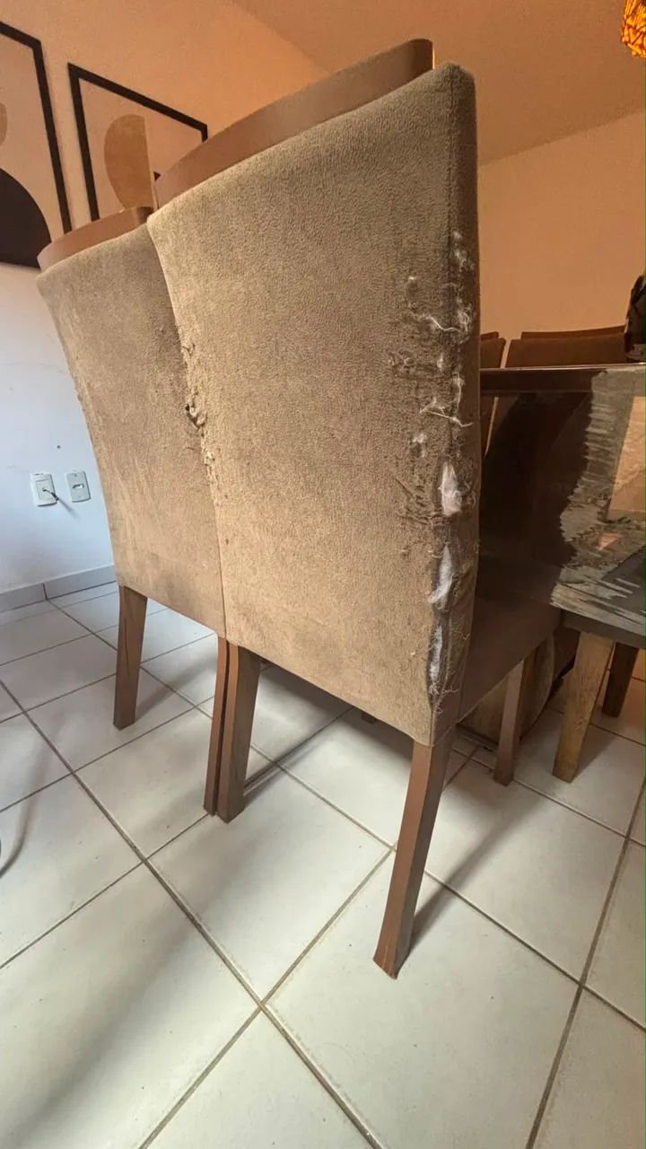 Vendo mesa 6 cadeiras. Para restauração.  - Foto 5