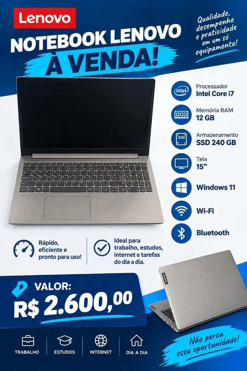 Notebook Lenovo i7