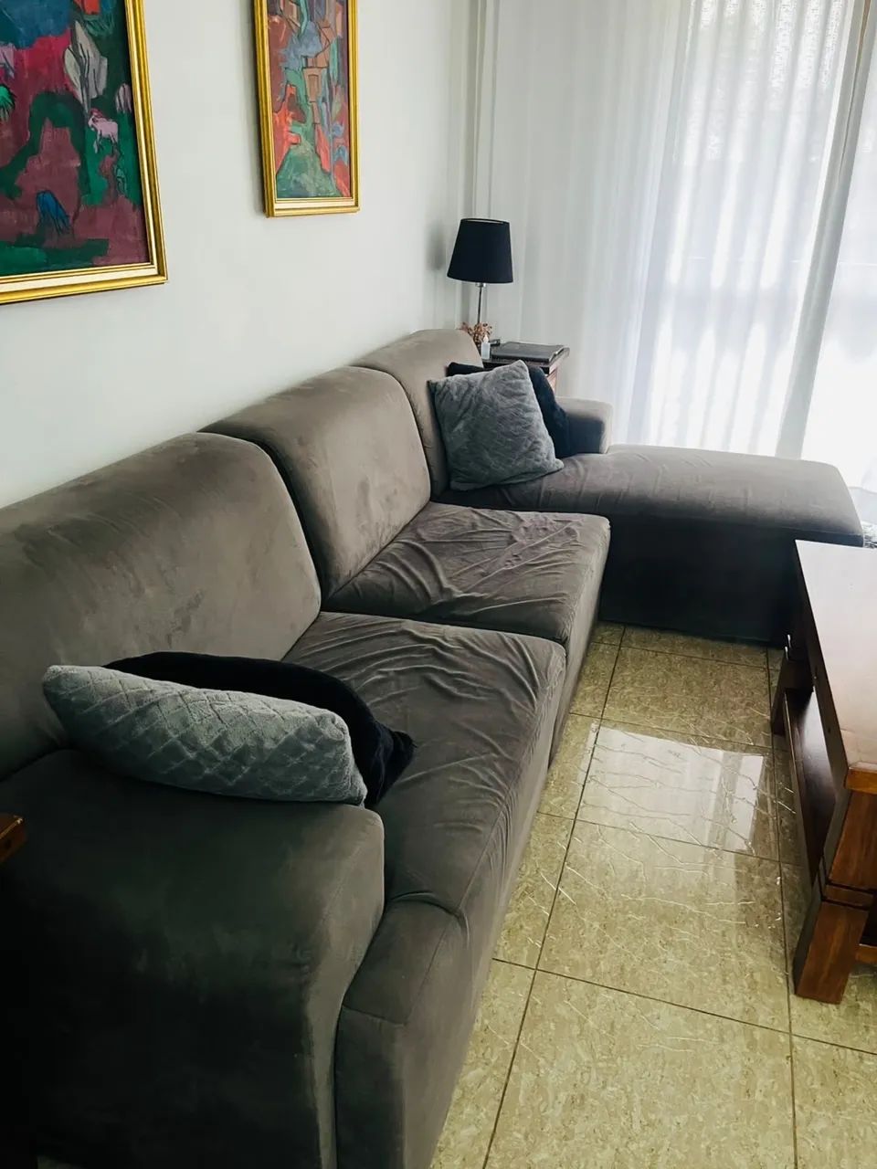 Sofá grande com chaise - Foto 2