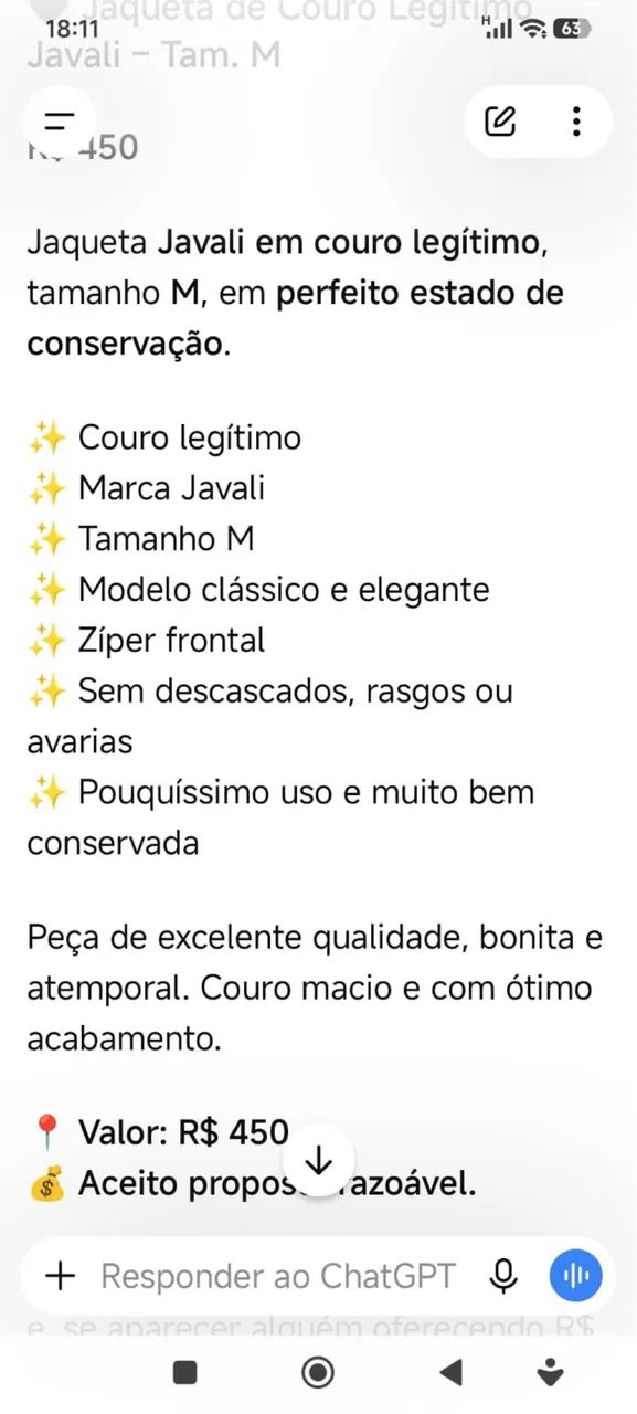 Casaco de Couro Masculino - Foto 4