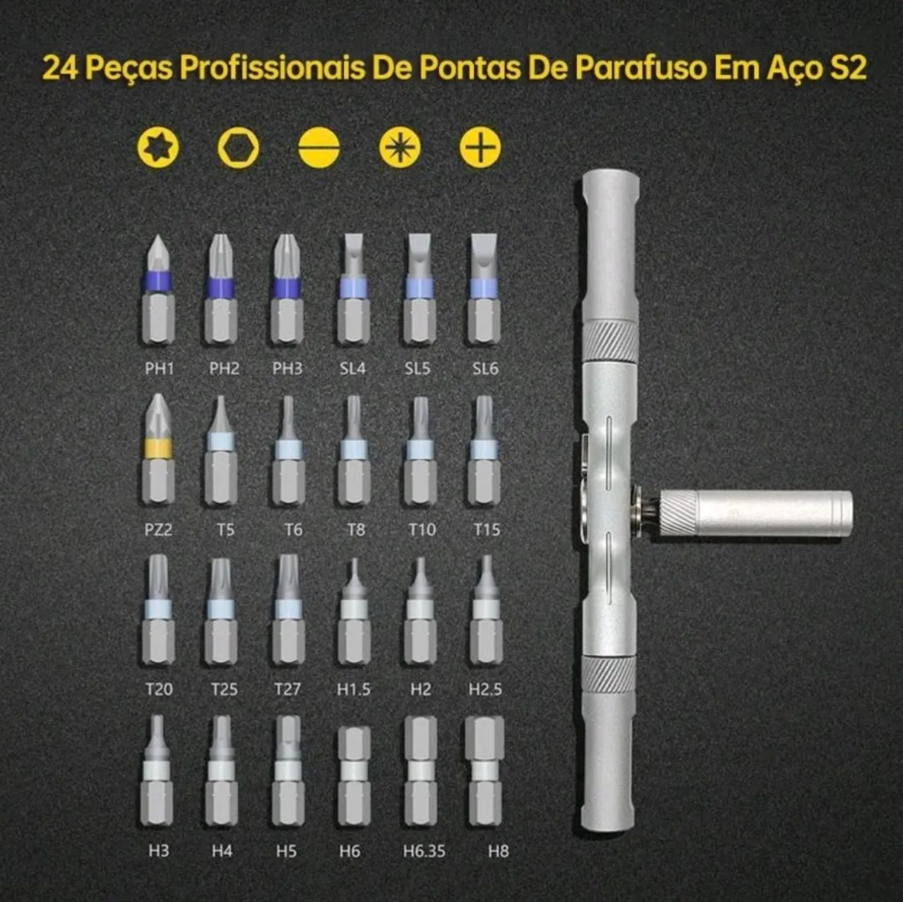 Kit de Ferramentas Profissional Manual - Foto 3