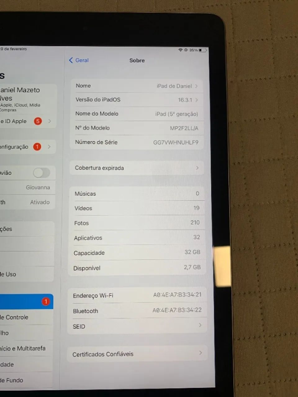Ipad 5ª geração 32gb - Foto 5