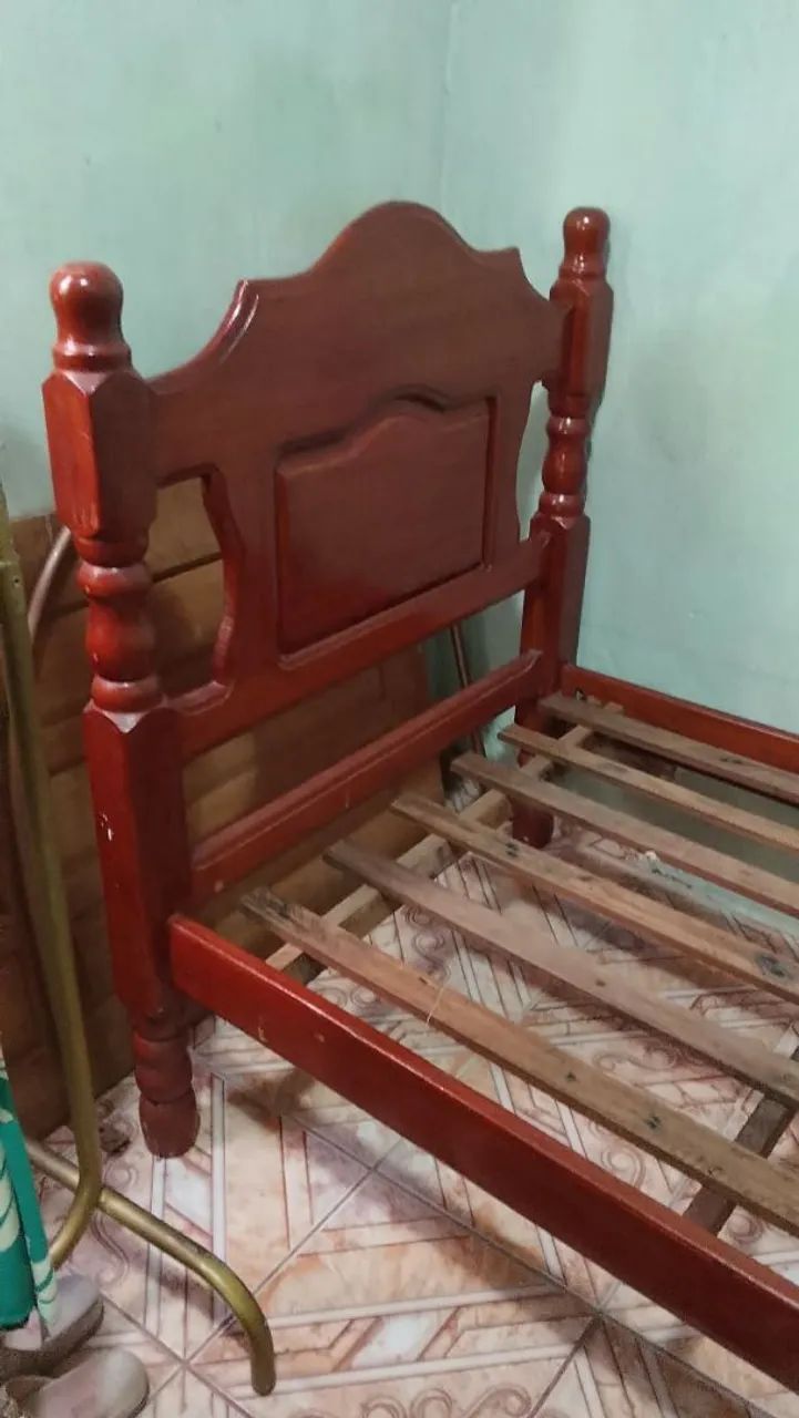CAMA DE MADEIRA/SOLTEIRO - Foto 2