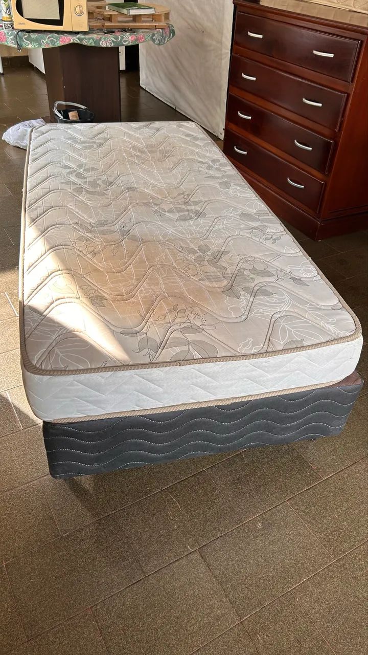 Cama box de solteiro (colchão + base) - Foto 3