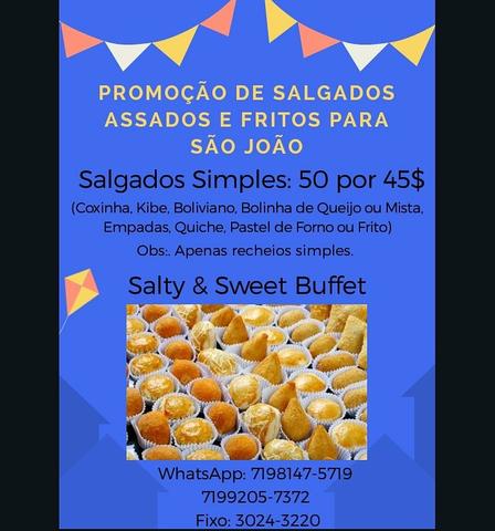 Promoção salgado são joão