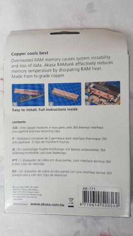 Dissipador de memória RAM em cobre - Foto 4