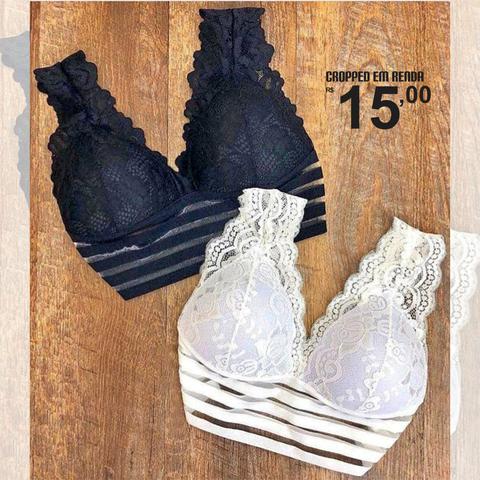 Cropped em renda