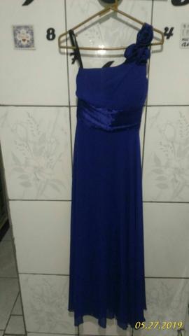 Vestido de festa azul royal