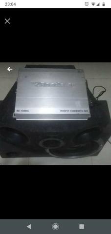 Som automotivo sub Pioneer módulo 1500 wt roadstar e trio cornetas e - Foto 4