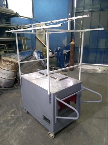 Carrinho de Inox de Lanche/Churrasco - Foto 2