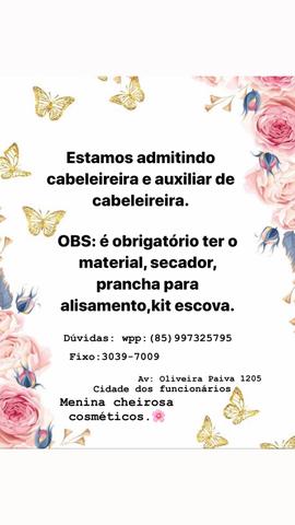 Cabeleireira e auxiliar de cabeleireira