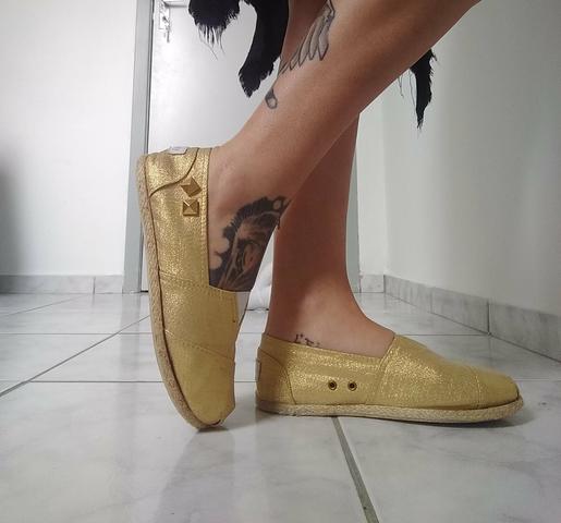 Sapatilha PERKY DOURADO 35 - Foto 3