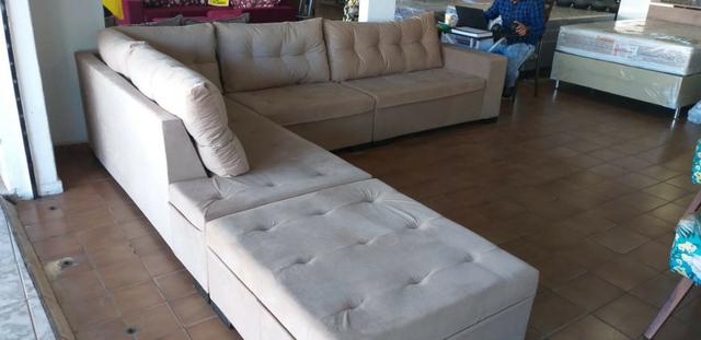 Sofa gigante de canto de 1.999 agora por apenas 1.599 a vista whatsapp;na descrição - Foto 2